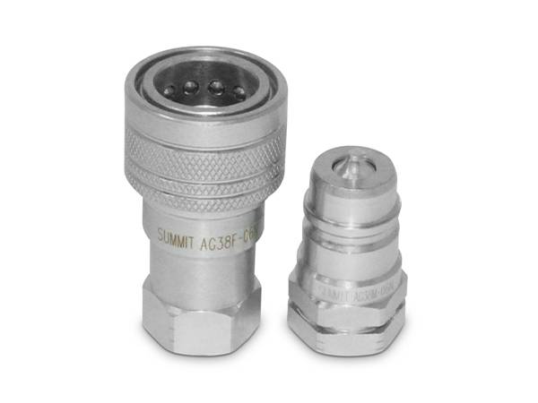 2 hydraulic quick couplings