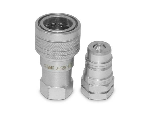 2 raccords rapides hydrauliques